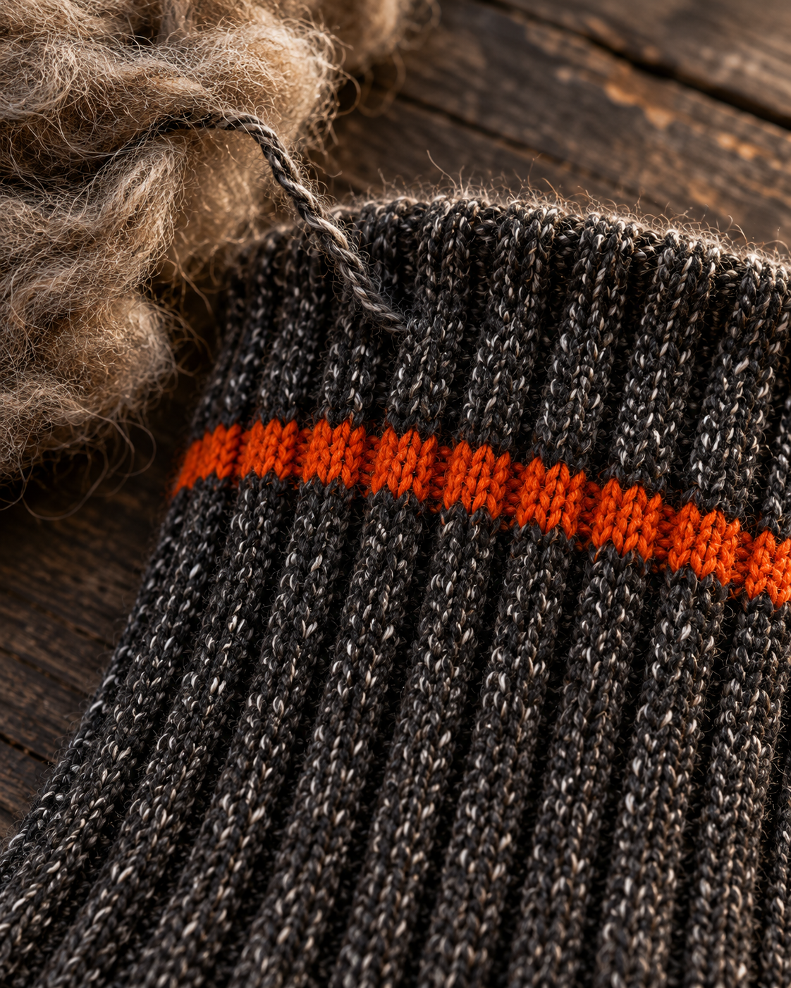 Close-up of the cushioned knit