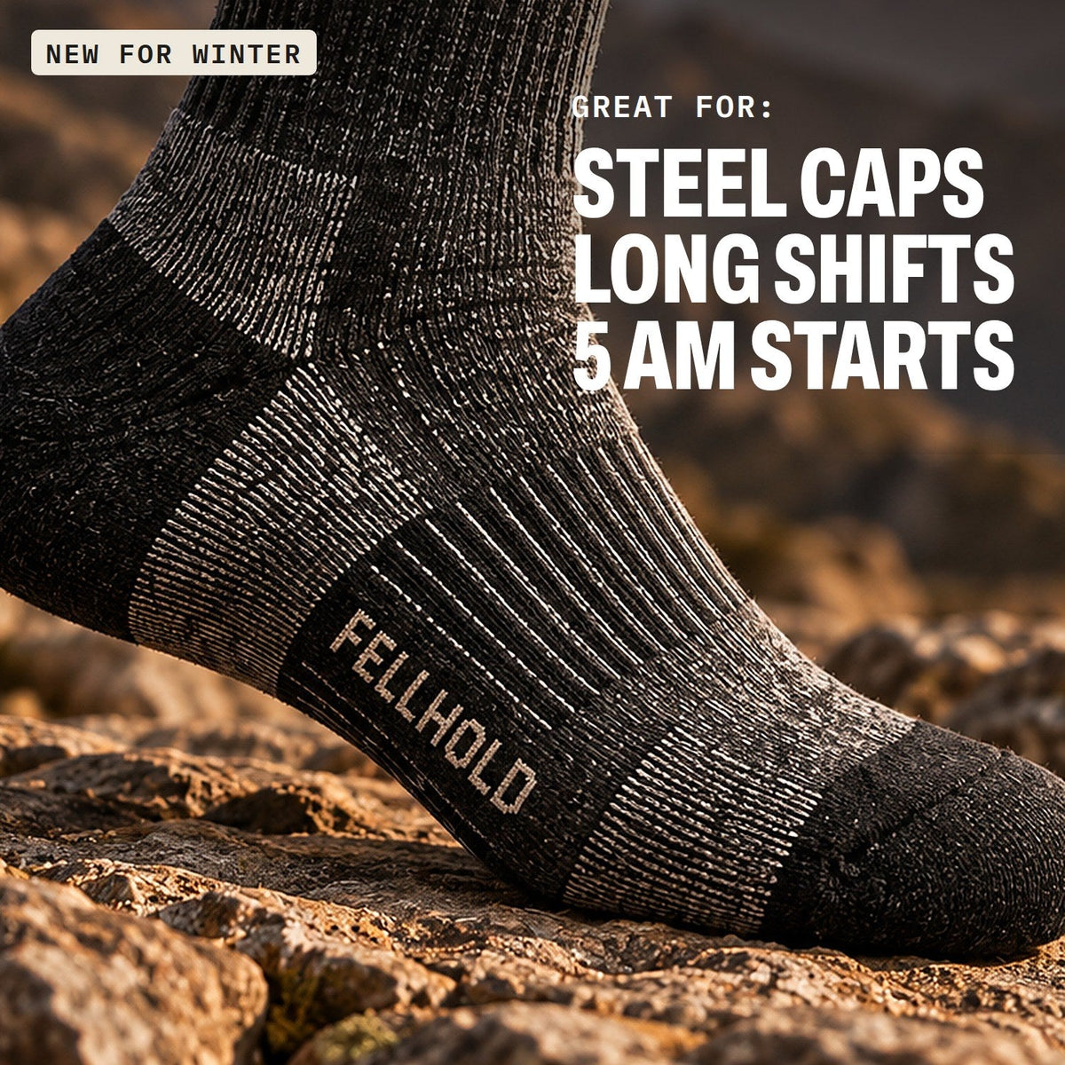 Great for steel caps, long shifts and 5 AM starts