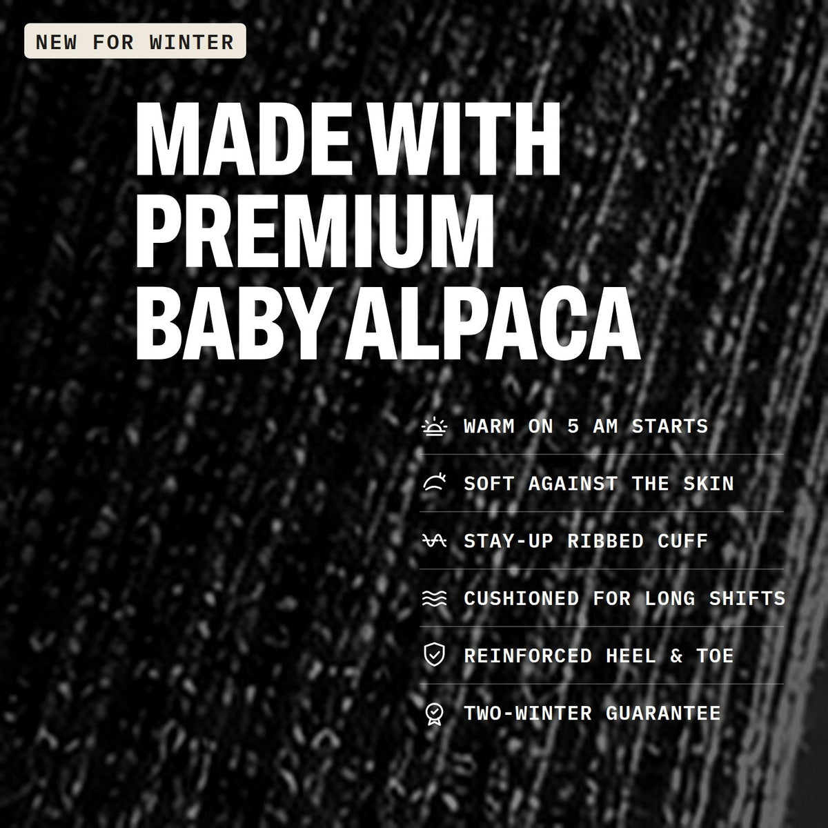 Made with premium baby alpaca